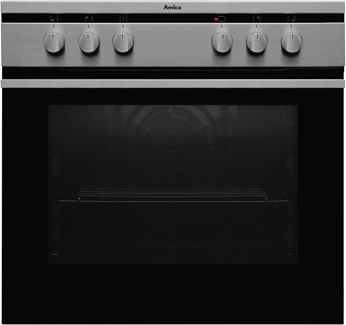 Amica Backofen, Silber, Einbau-Set EHC 12713 E Edelstahl