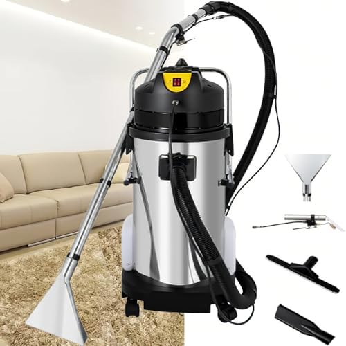 Sofa ERSINIAN, Schwarz, Gewerbliche Teppichreinigungsmaschine, 3-in-1 Nass-Trockensauger mit hoher Saugkraft und Rädern
