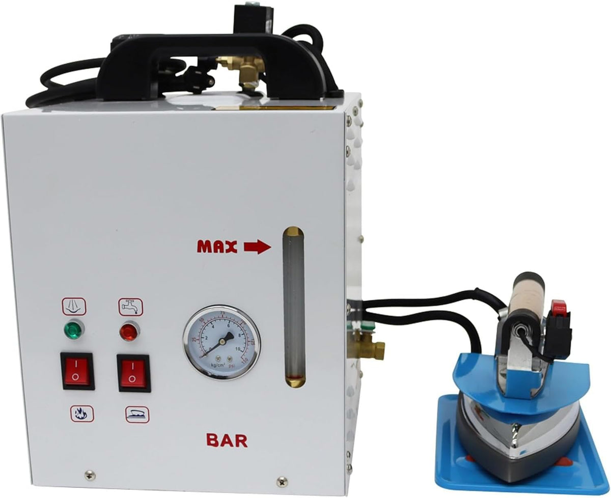 Qiang Powerstation, 1600 W, 900 W, 4 L, Schwarz, Industrie-Dampfbügelgerät + All-in-One, Generator, Tank mit Manometer
