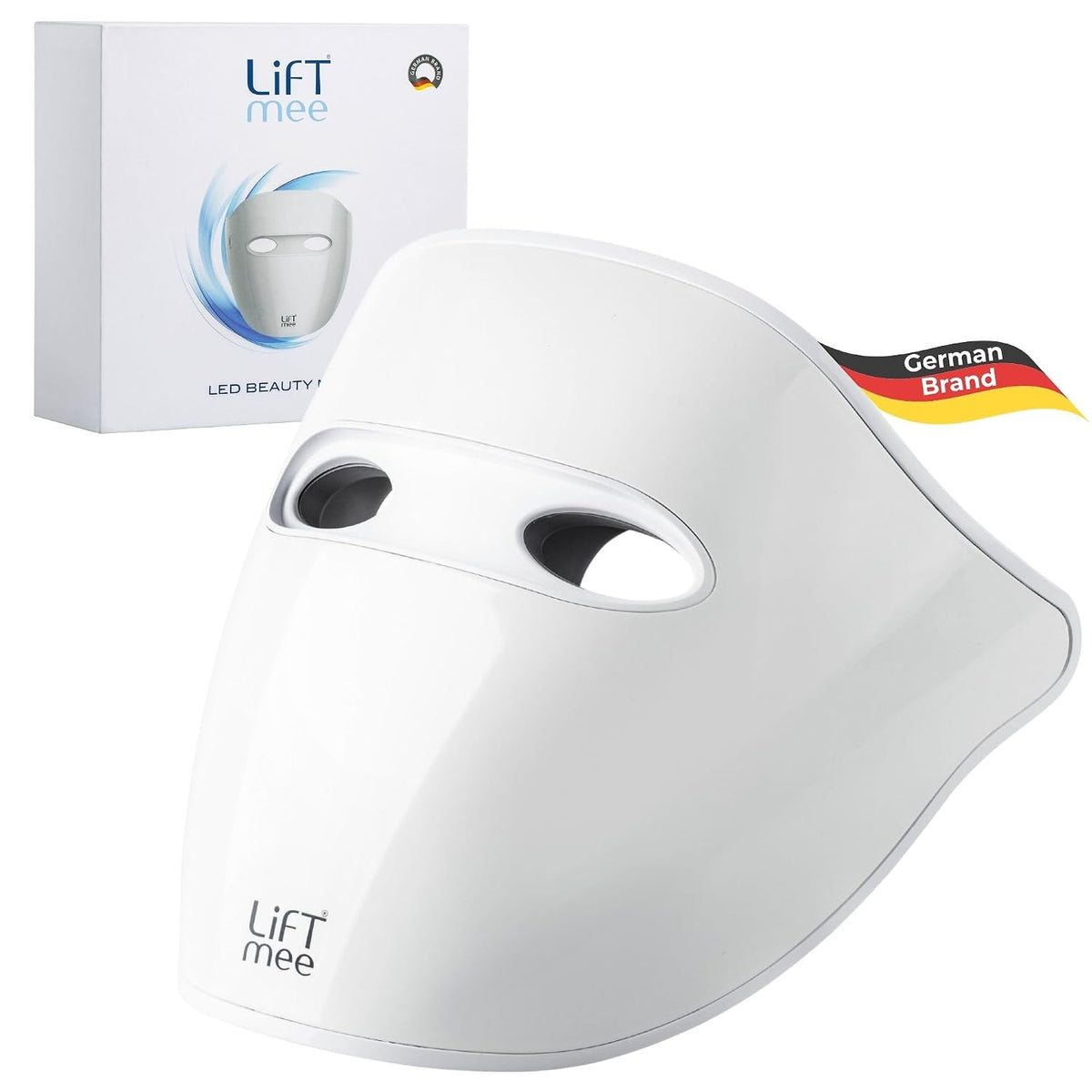 LIFTMEE® Gesichtsmasken & -kuren, Blau/Rot, LED Beauty Mask, Kabellose LED-Gesichtsmaske, Gesichtsmaske mit 4 Modi (Blau