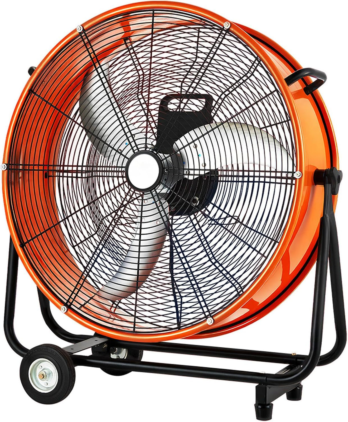 Hochleistungs Bodengebläse, Weiß, Industriebodenventilator, 4000 CFM Hochgeschwindigkeits-Luftzirkulator, 4 Geschwindigkeiten & 140 Neigung