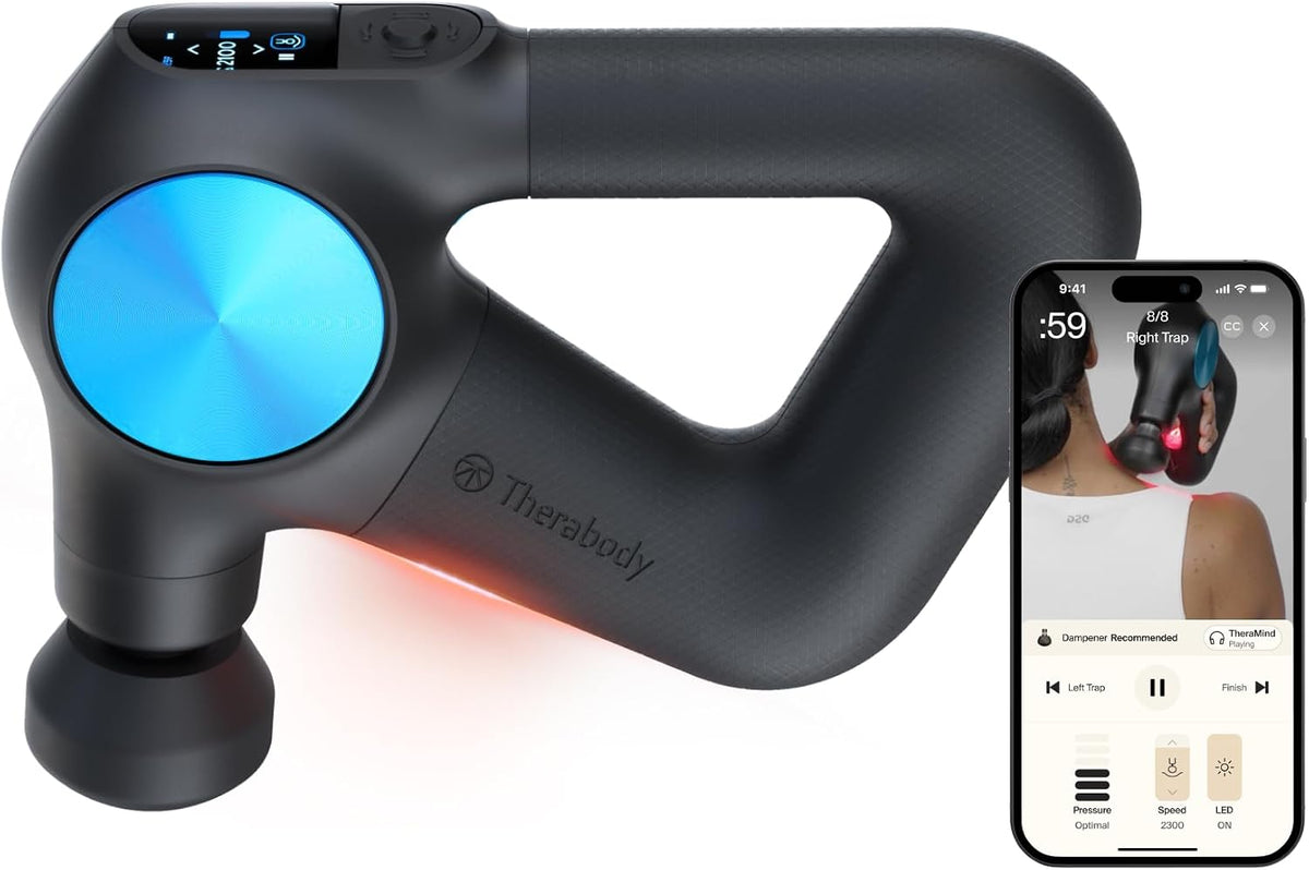 TheraGun Handmassagegeräte, Schwarz, Pro Plus Handheld Massagepistole- Bluetooth ermöglichte die