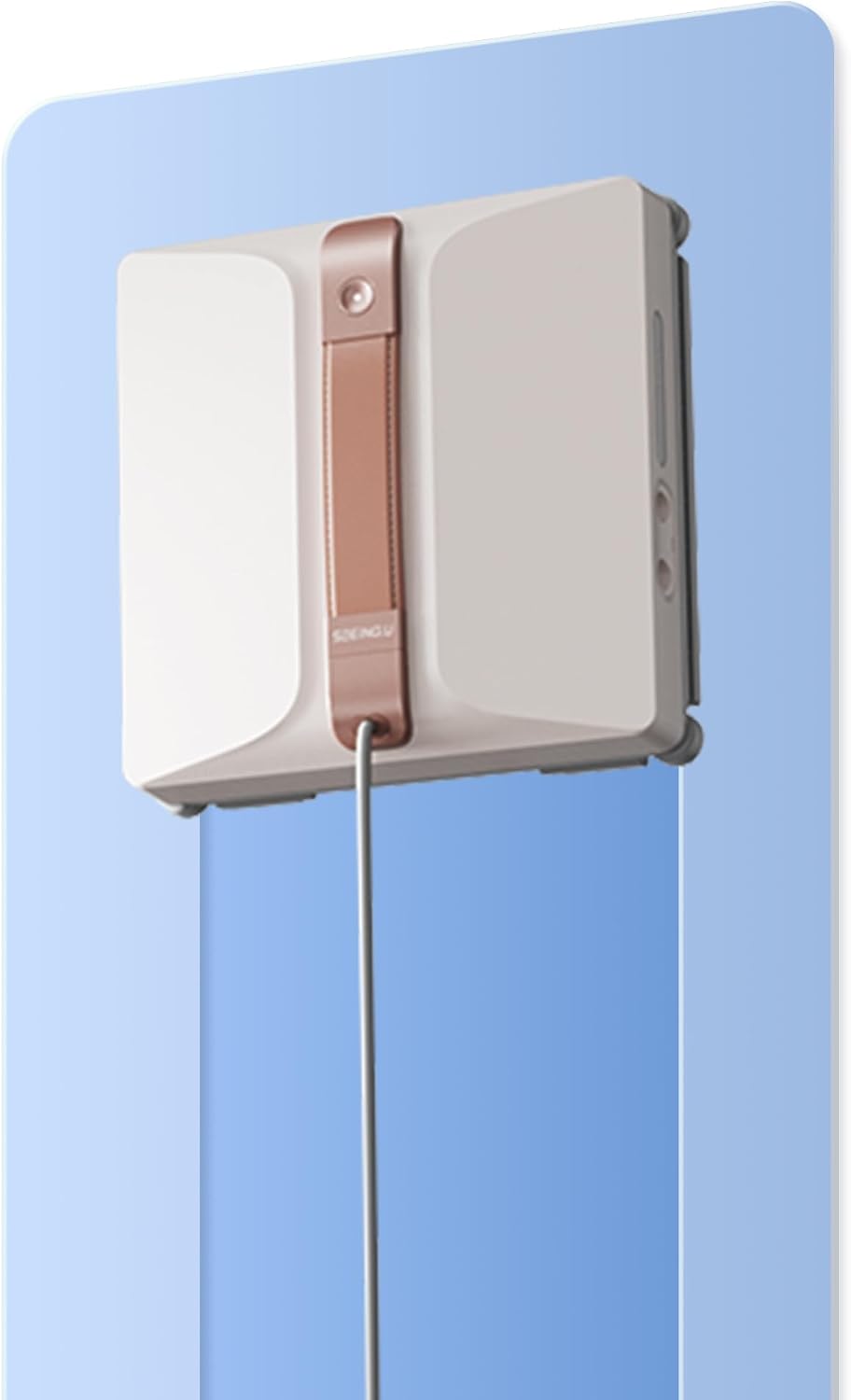 SEEING.U Saugroboter, Schwarz, Fensterputzroboter, intelligente Fensterscheiben Reinigung mit Vier, 7000 PA, mit 110 ML Tank (W3)