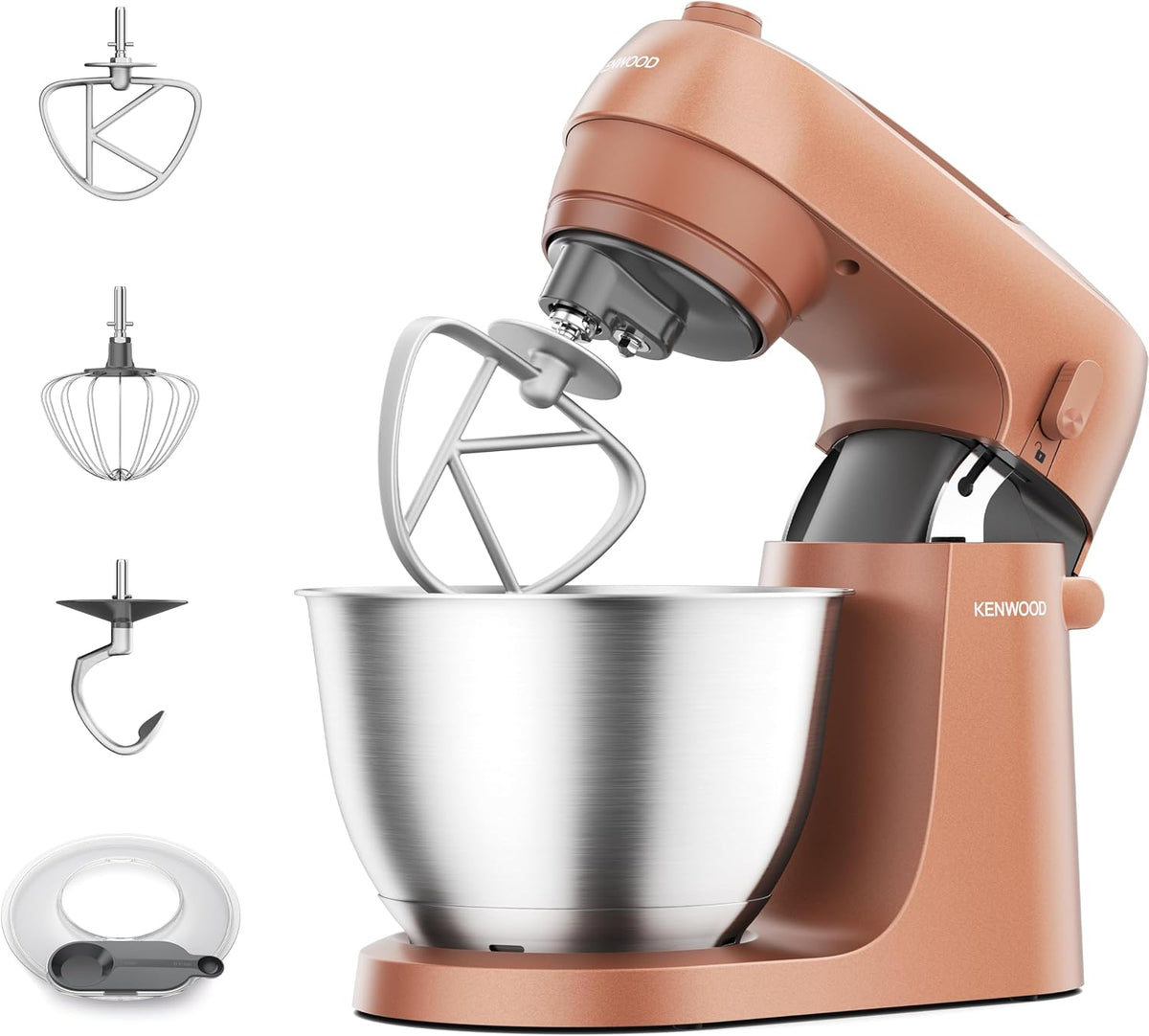 Kenwood Universalküchenmaschinen, 800 W, Rot, Go Küchenmaschine KZM35.000RD, platzsparend, inkl. 4-Liter-Schüssel