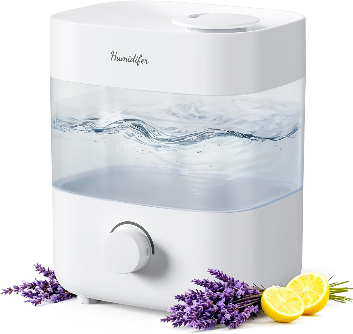 MRWALK Luftbefeuchter für das ganze Haus, 20 dB, 2 L, Grau, Luftbefeuchter für Schlafzimmer, Tank für 15H leise Nebelzeit