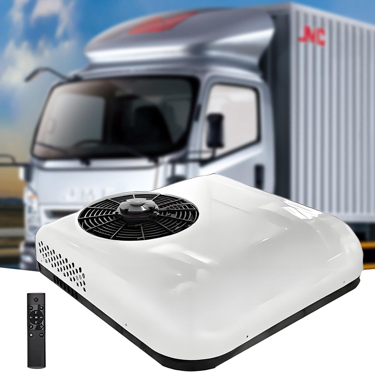 Dachklimaanlage Mobiles Klimagerät, 2200 W, 450 m, Weiß, für Wohnmobile und Fahrzeuge, ultradünnes Design, Kühlleistung