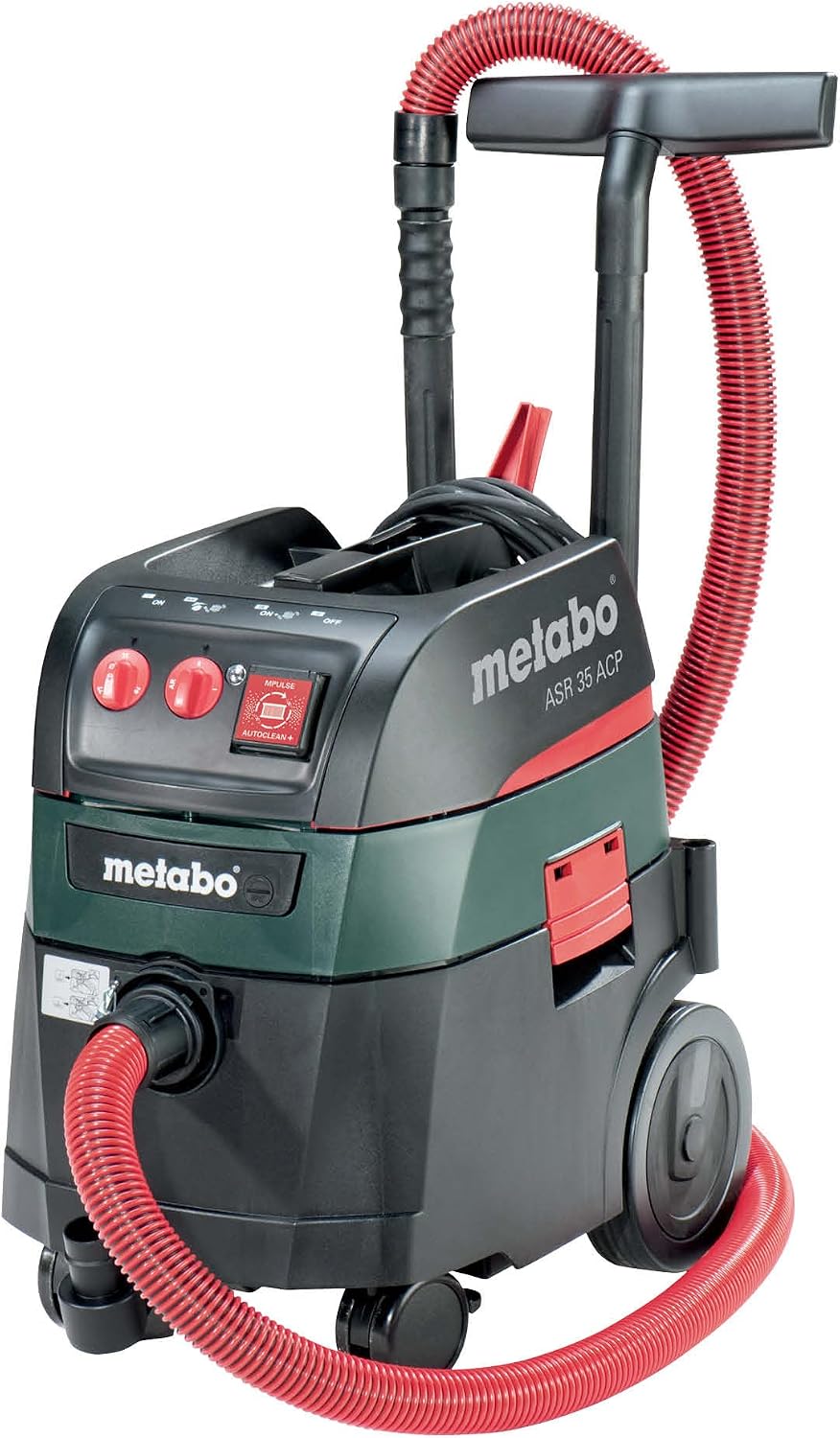 metabo Nass-,Trockensauger für Werkstätten, 1400 W, 35 l, Schwarz, Allessauger ASR 35 H ACP, Nass- und Trockensauger