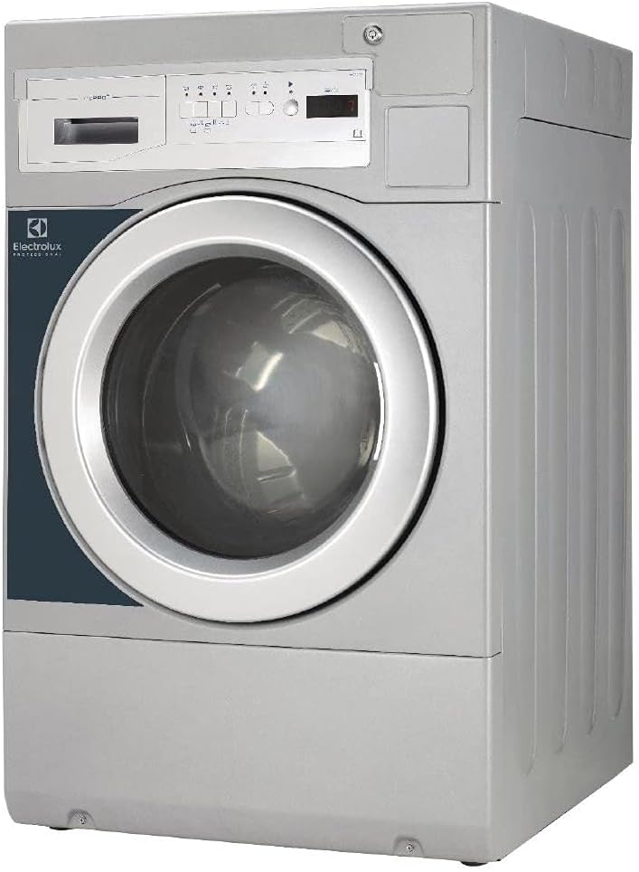 Electrolux Waschmaschine, 12Kg, Silber, Professional myPRO XL WE 1100 P Frontlader inox/dunkelblau