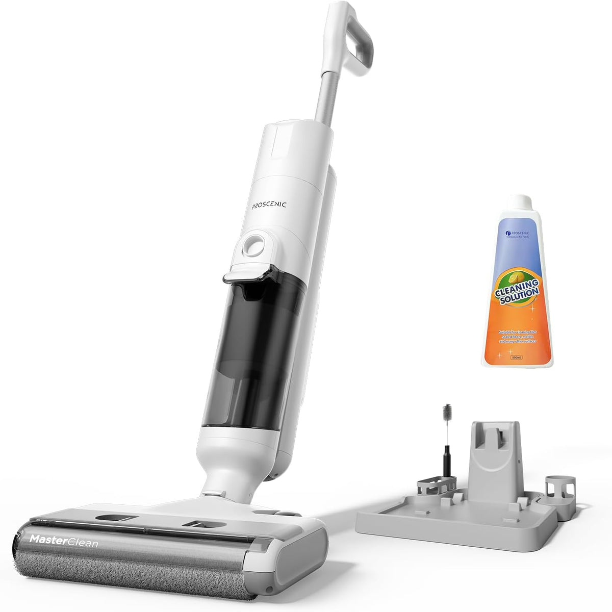 Proscenic Staubsauger, Schwarz, F10 Pro Nass-Trockensauger Smart 3 in 1, Leichtgewicht, Leise kabelloser mit Wischfunktion