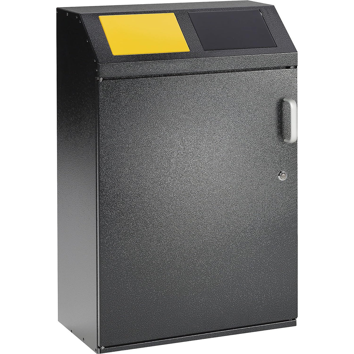 eurokraft Aufbewahrungsschränke, 50 l, Silber, Wertstoffsammelschrank, Volumen 2 x, antik