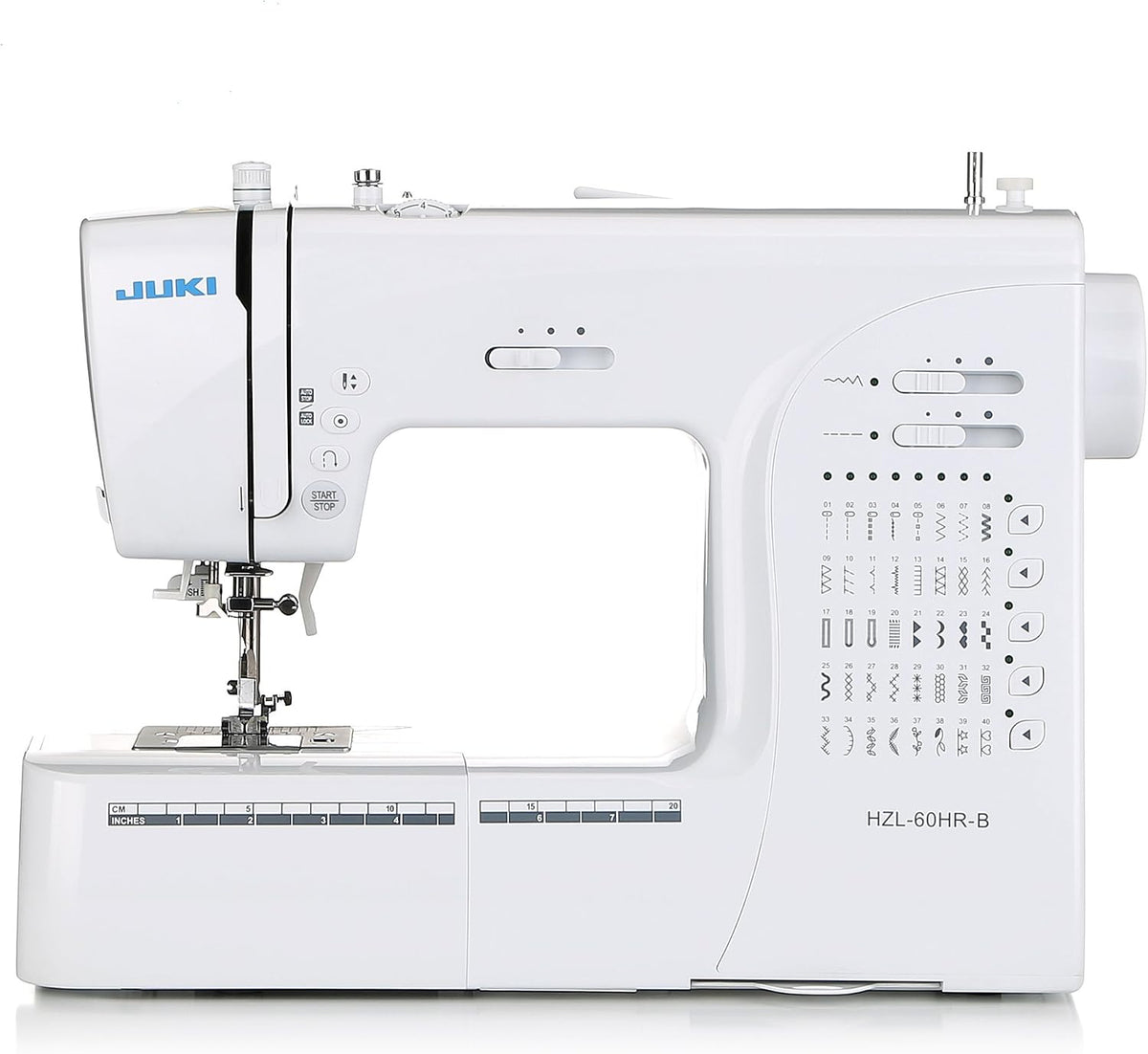 JUKI Overlock-Nähmaschinen, 8 x 29 cm, Weiß, Hzl-60HR-B Nähmaschine, elektronisch, Metall, 40 x 18