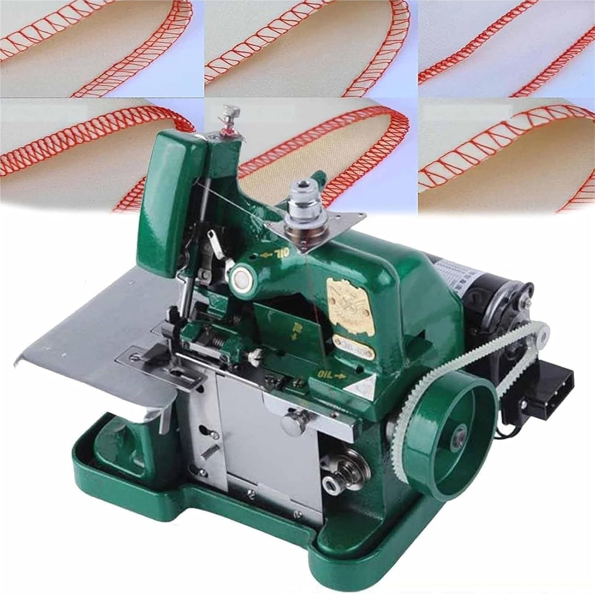 Overlock Overlock-Nähmaschinen, Schwarz, Nähmaschine mit einstellbarer Stichlänge, professionelles Säumen und Nahtbearbeitung