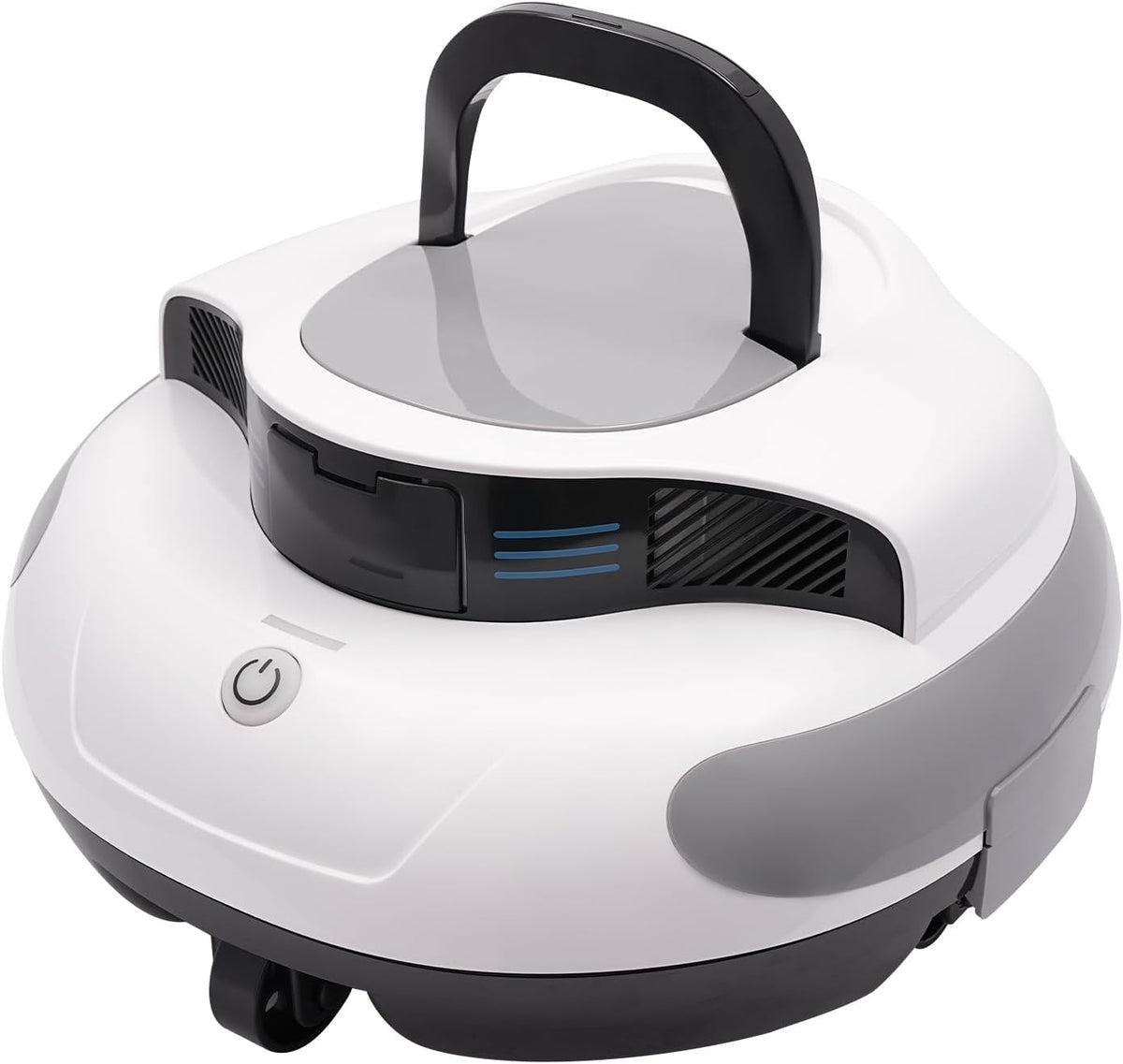 PINYELIN Poolroboter, 18 W, ABS, Rostfreier Stahl, Schwarz, IPX8 Poolreiniger Boden und Wand 100 Minuten Reinigungszeit