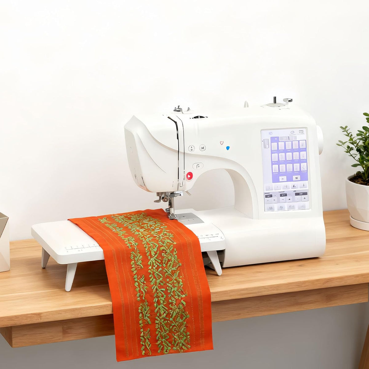Glowdora Stickmaschinen, Grau, Automatische Sticknähmaschine, Anfängernähmaschine, Computergesteuerte Näh- Und Stickmaschine Mit 210