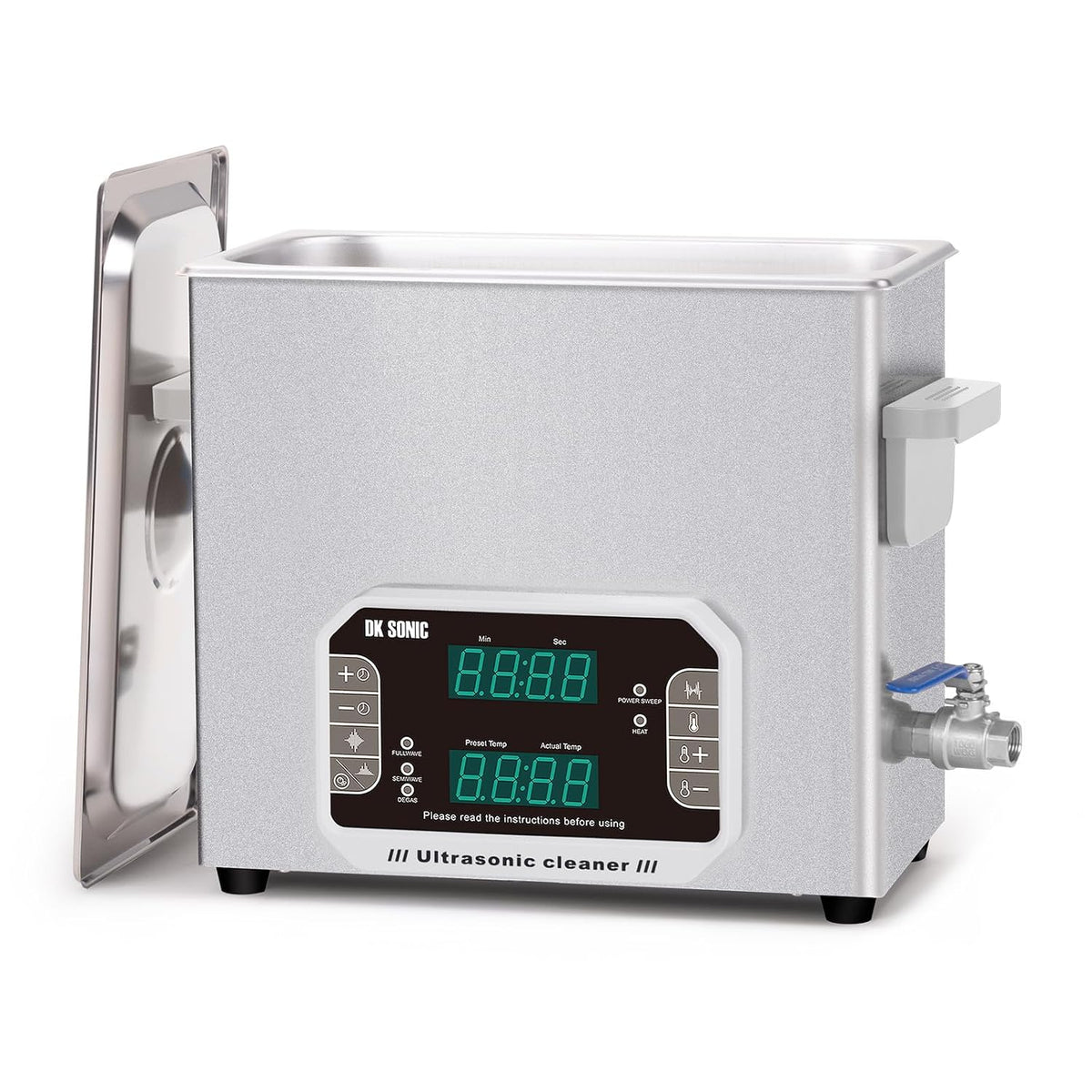 DK SONIC Labor-Reinigungsartikel, 180 W, 6 L, Schwarz, Ultraschallreiniger, Hochleistungs-Ultraschallreinigungsgerät mit Timer