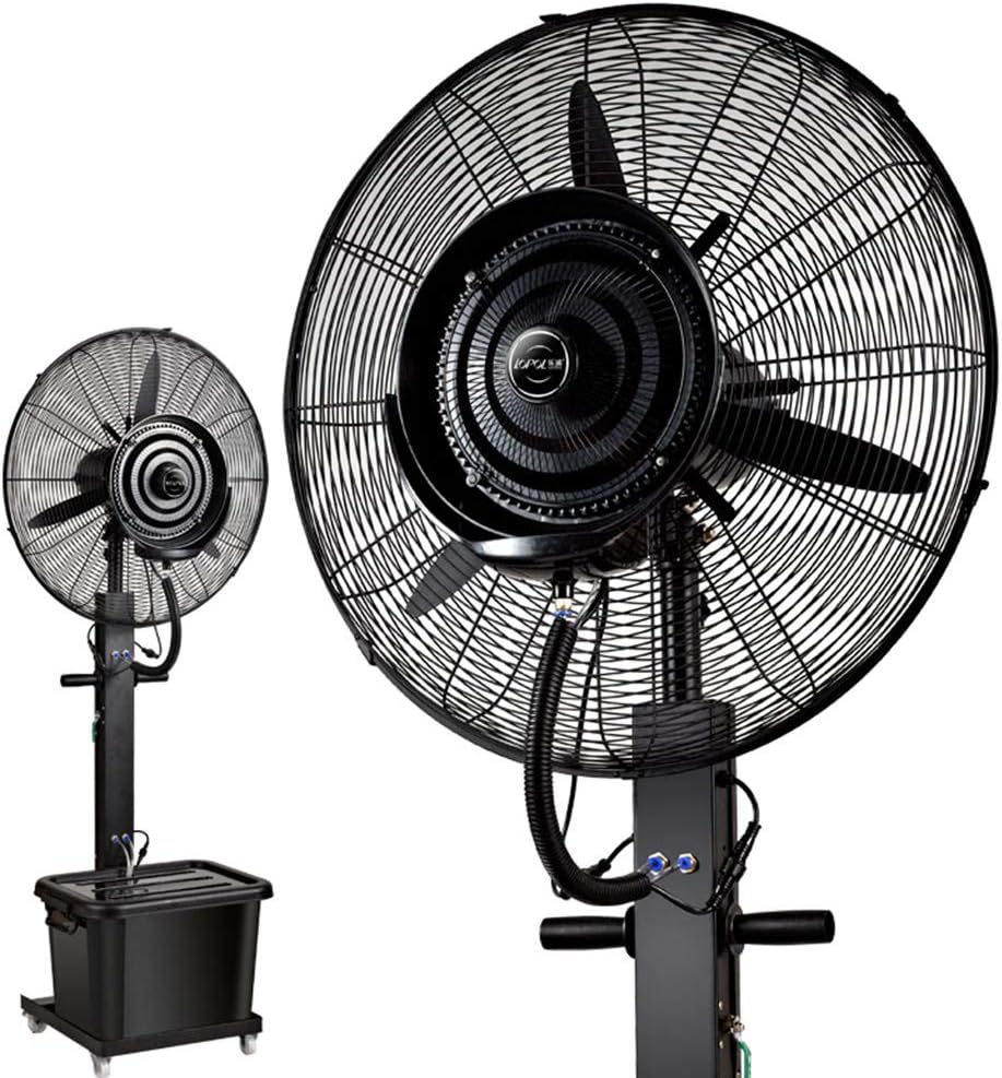 asdchZen Standventilatoren, Weiß, Industrieller Zerstäuberventilator, Hochleistungs-Wassernebelventilator Für Den Außenbereich