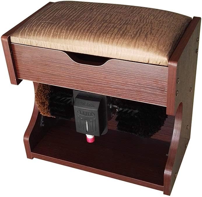 SDJJSAO Monitor, Grau, Schuhputzmaschine, Automatischer Schuhputzer mit Aufbewahrungsbox IC