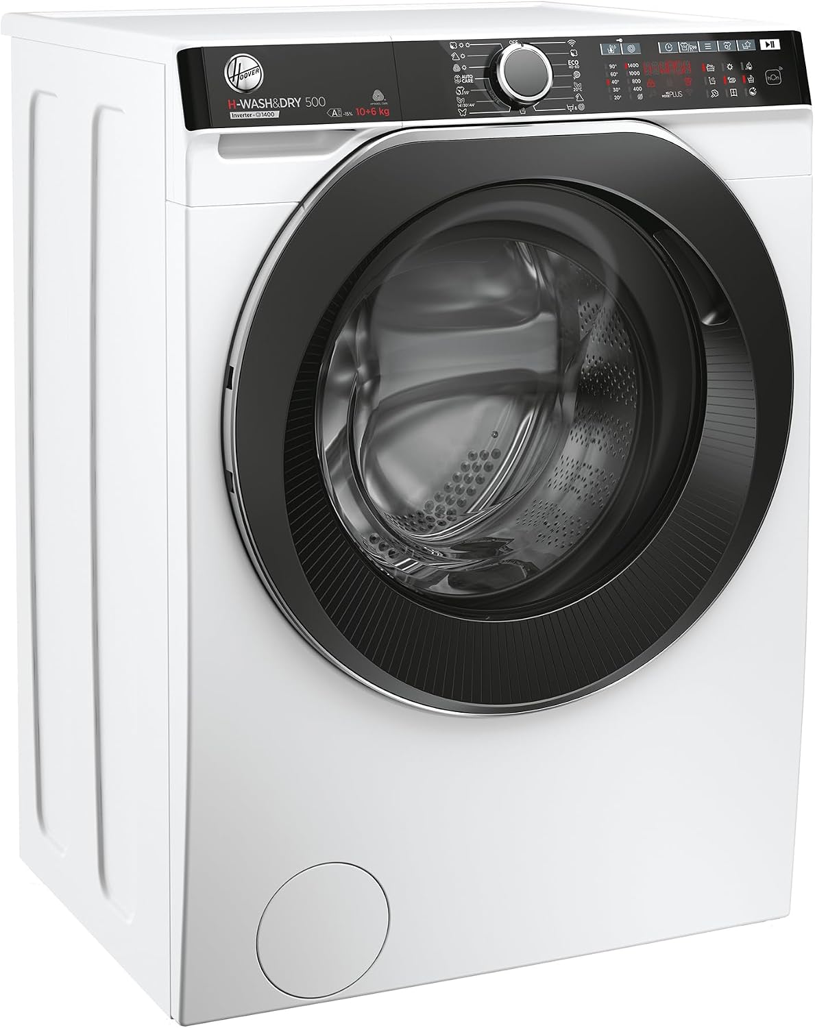 Hoover Waschtrockner, 10 kg, 6 kg, Weiß, HDP4106AMBC7/1-S, Active Steam - Dampffunktion, Smarte Bedienung mit WiFi & Bluetooth (hOn-App)