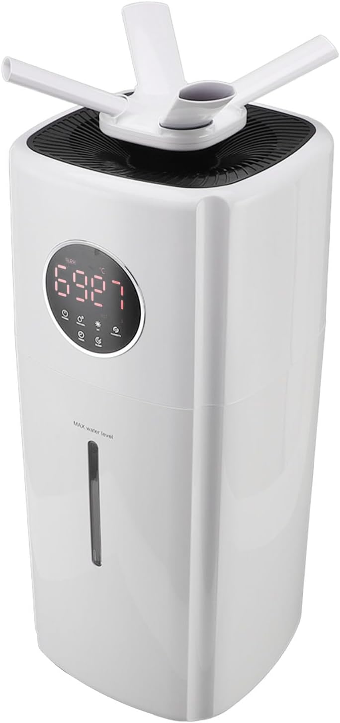 Trisar, 220 V, 21 L, Grau, Luftbefeuchter für Große Räume, Automatische Abschaltung, Luftbefeuchter für das Ganze Haus für den Gewerblichen