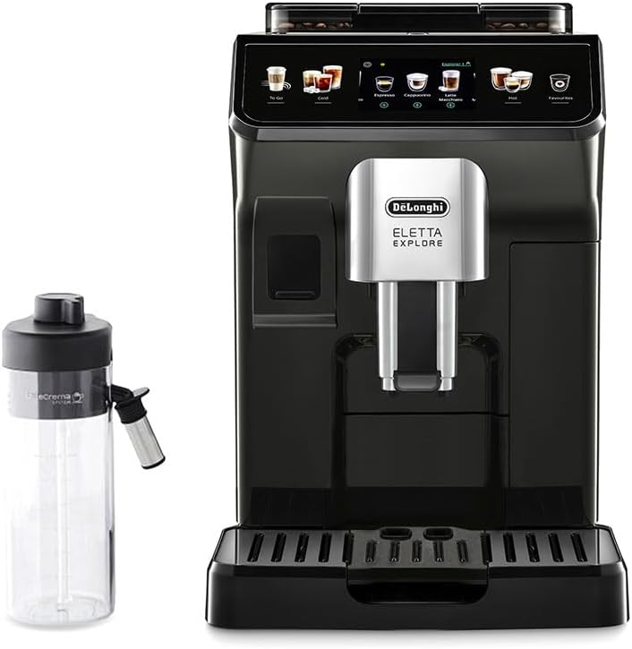De'Longhi Kaffeevollautomat, Grau, Eletta Explore Cold Brew ECAM450.65.G, Barista Kaffeemaschine mit LatteCrema Hot & Cold
