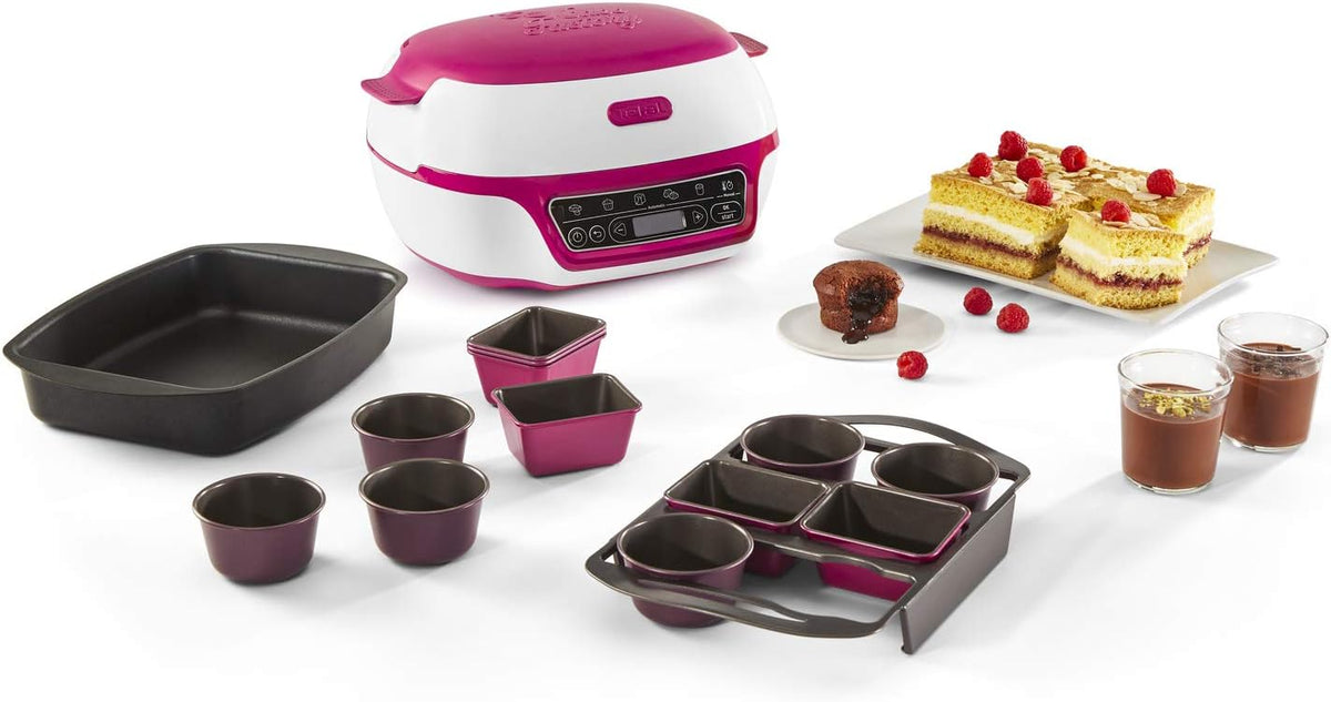 Tefal Kuchenbackautomaten, Schwarz, Cake Factory Délices KD8101
