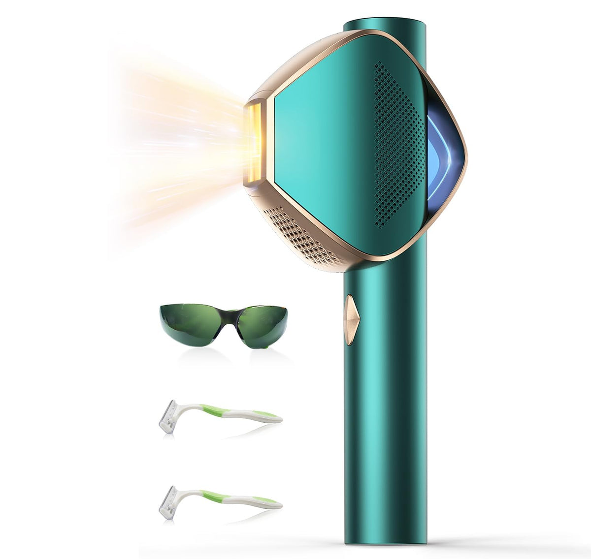 Mihilo Laser-Systeme, Schwarz, Laser-Haarentfernung für Frauen und Männer, IPL-Haarentfernungsgerät, 1000000+ Blitze für Achseln