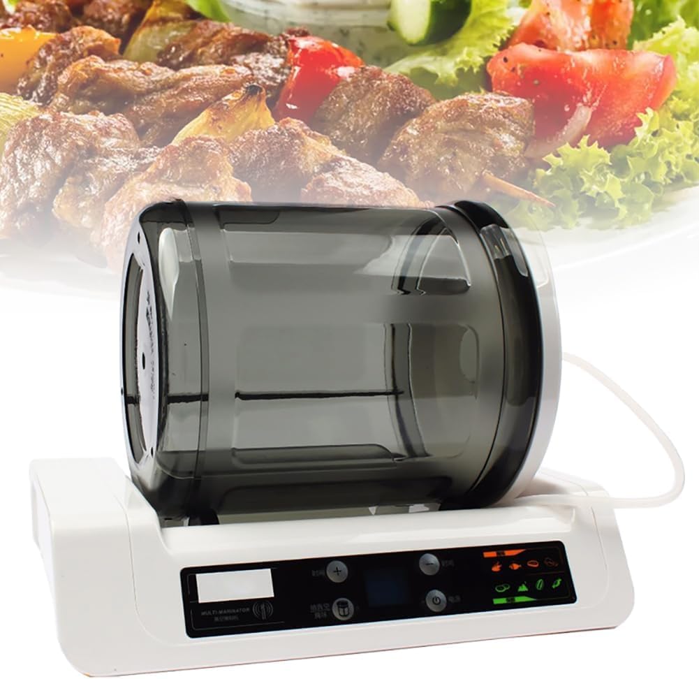 KJZQXYX Fleischhämmer & -klopfer, Transparent, Vakuum-Glas-Marinierer, kommerzieller elektrischer Marinierer für Fleisch