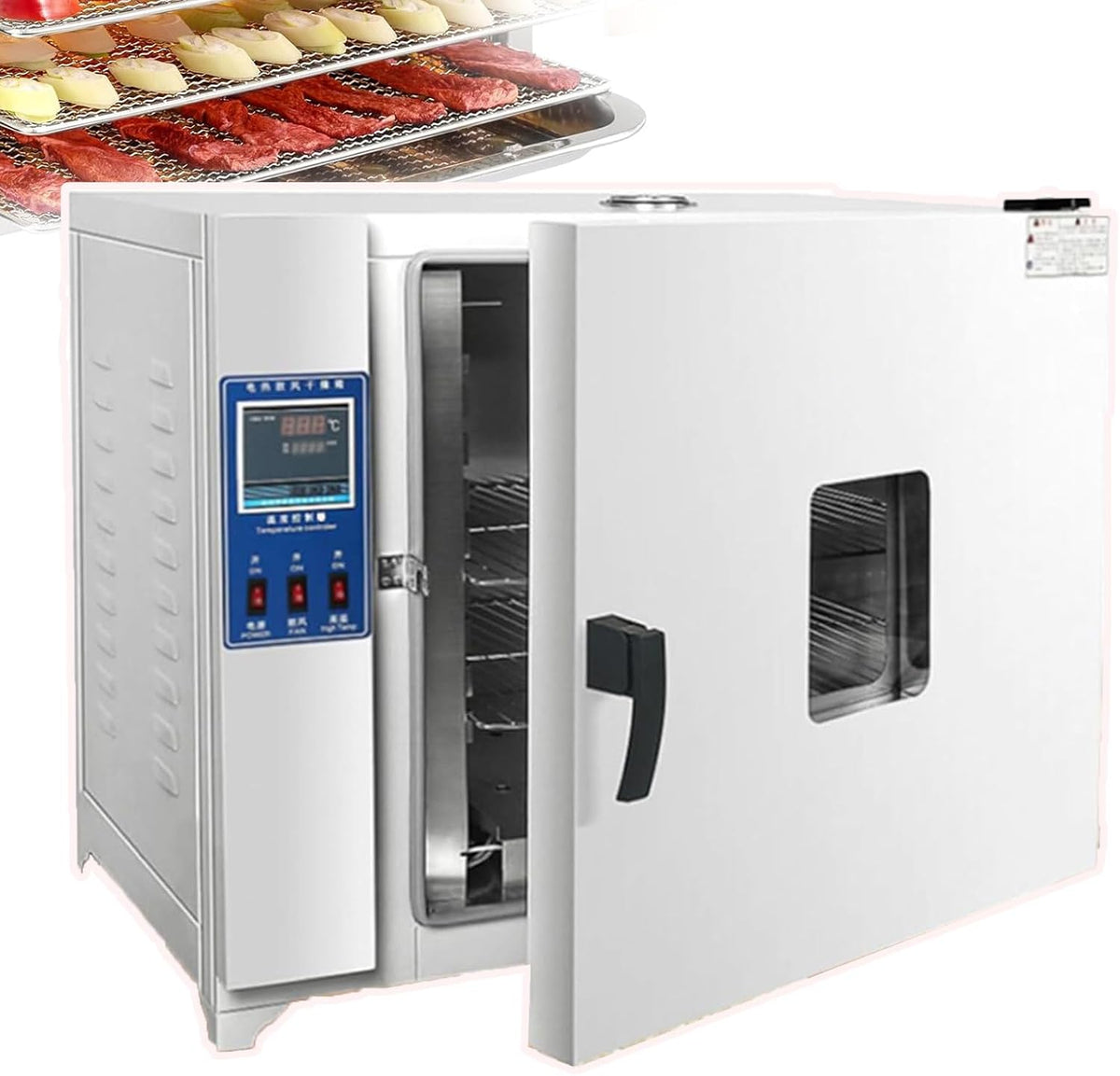 smafoseedding Öfen & Zubehör, 16 L, Edelstahl., Schwarz, Elektrische Heizung Konstante Temperatur Strahltrocknung
