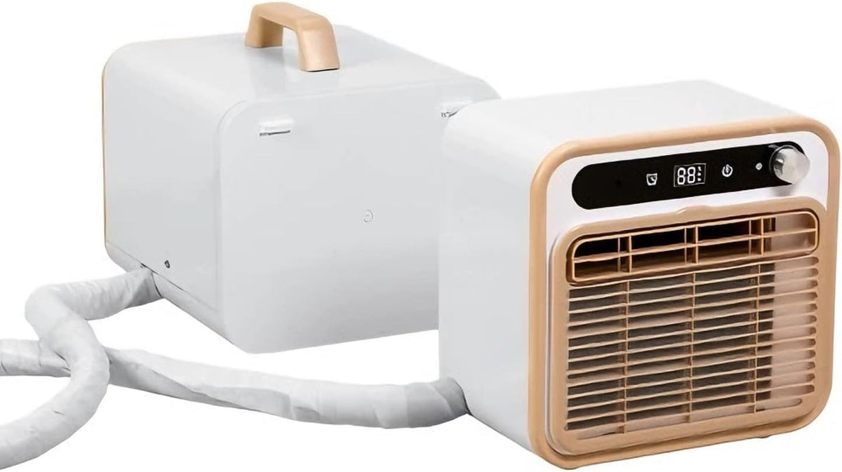 5000 Kompressor, Grau, BTU Portable Split AC, ultra-leise Kühlung mit Touch-Steuerung & Timer, Büro, Wohnmobil